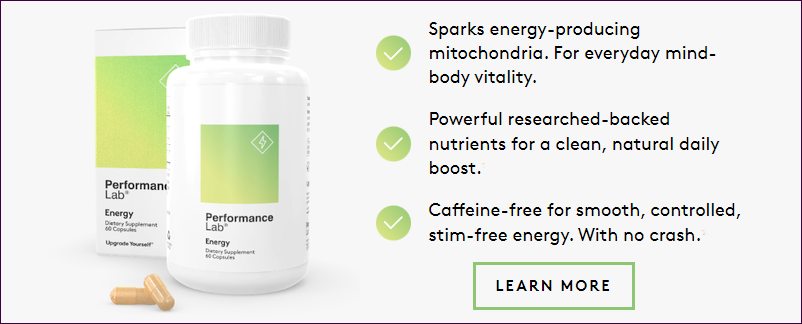 Benefits of Performance Lab Energy supplement